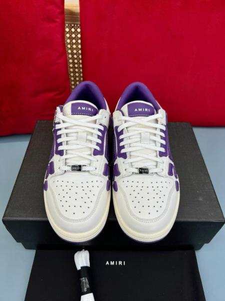 AMIRI Skel Top Low White Purple