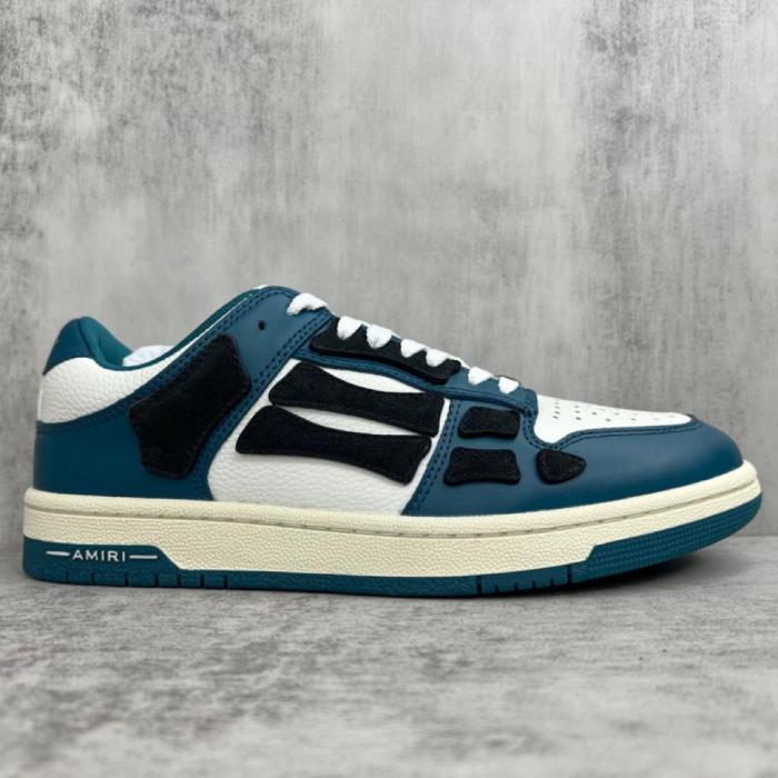 AMIRI Skel Top Low White Navy Blue Black