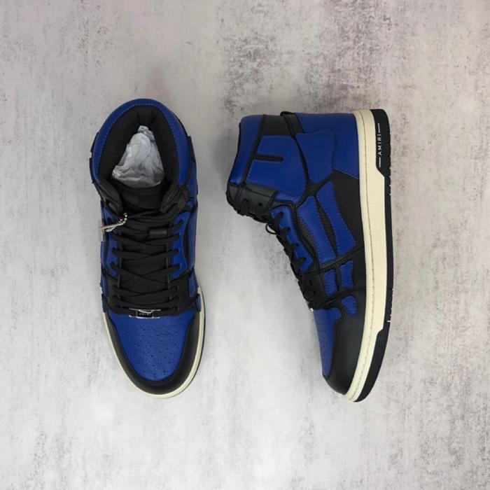 AMIRI Skel Panelled High Top Blue Black