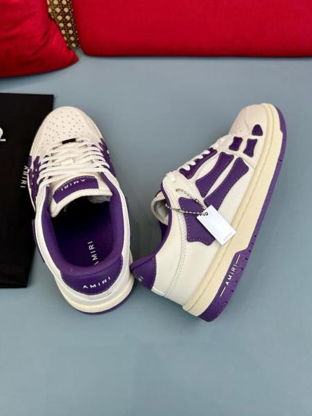 AMIRI Skel Top Low White Purple