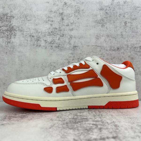 AMIRI Skel Top Low White Red