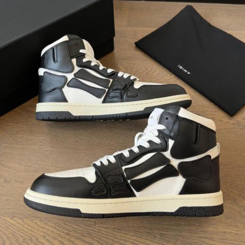 AMIRI Skel Top Hi Black White