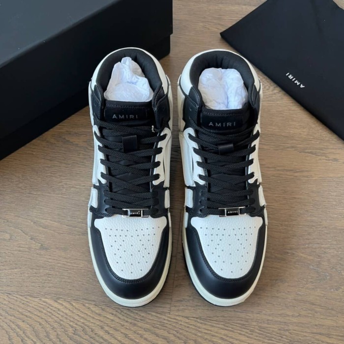 AMIRI Skel Top Hi Black White Black
