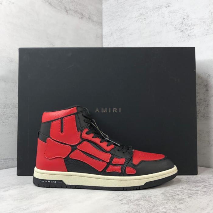 AMIRI Skel Top Hi Black Red White