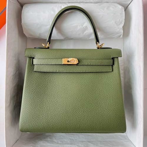  Handbags Hermes Kelly size:25 cm