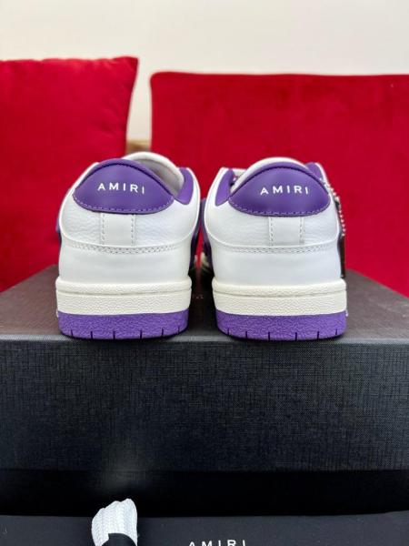 AMIRI Skel Top Low White Purple