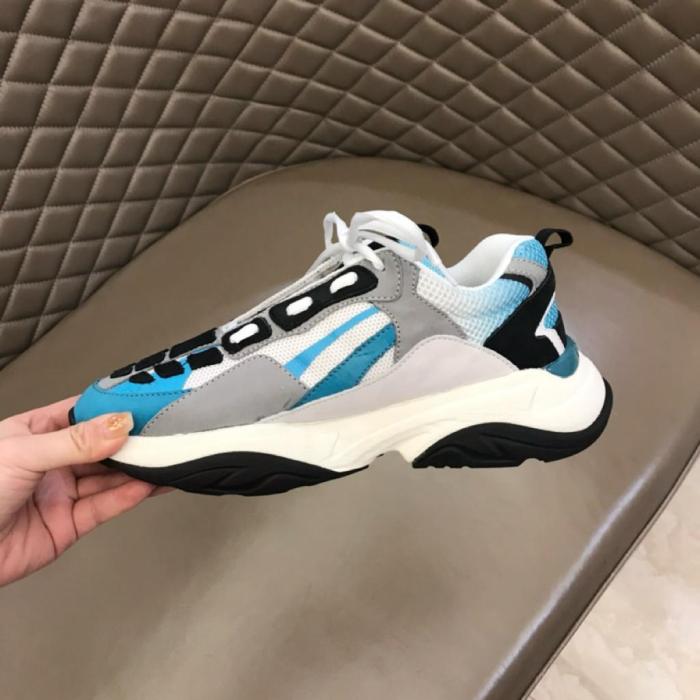 AMIRI Bone Runner White Black Blue Grass