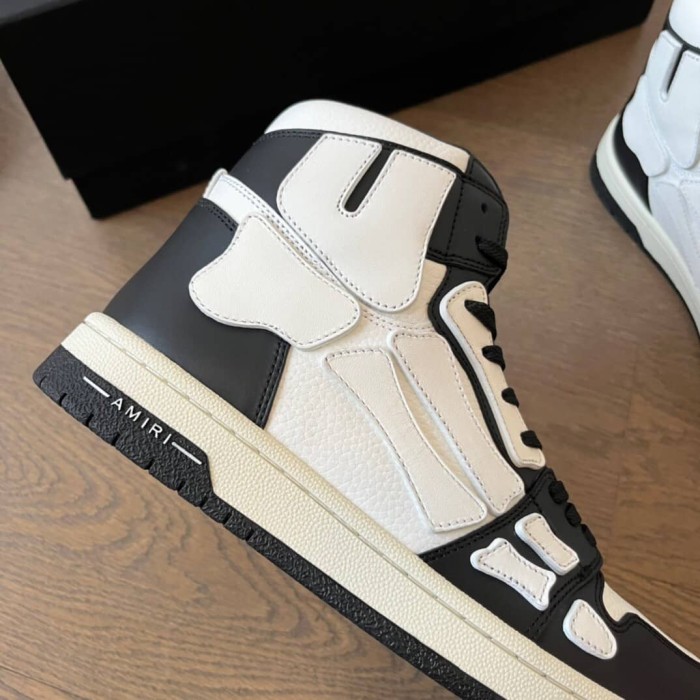 AMIRI Skel Top Hi Black White Black