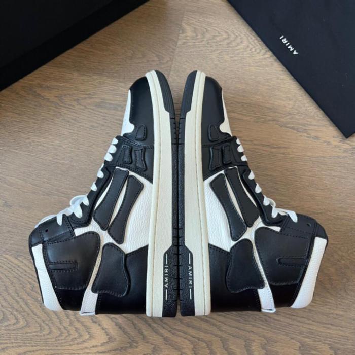 AMIRI Skel Top Hi Black White