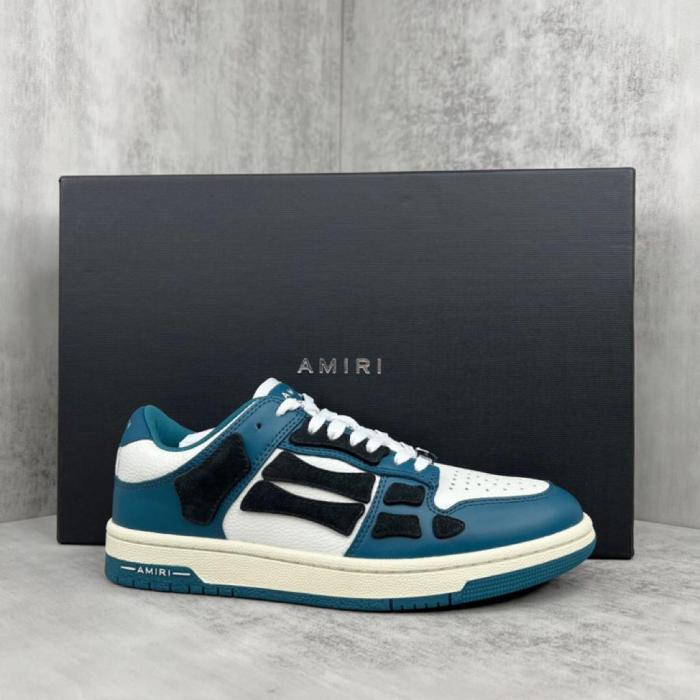 AMIRI Skel Top Low White Navy Blue Black