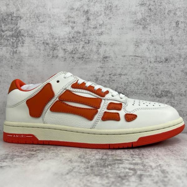 AMIRI Skel Top Low White Red