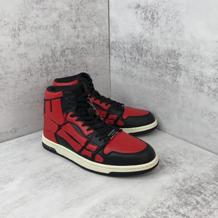 AMIRI Skel Top Hi Black Red White