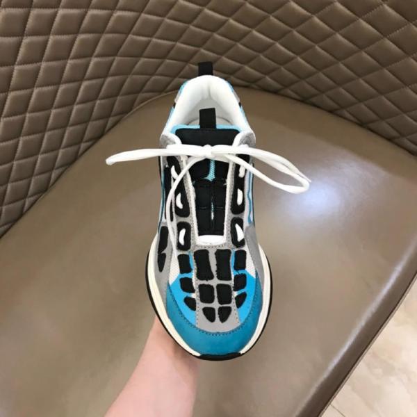 AMIRI Bone Runner White Black Blue Grass