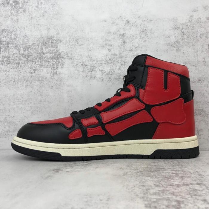 AMIRI Skel Top Hi Black Red White