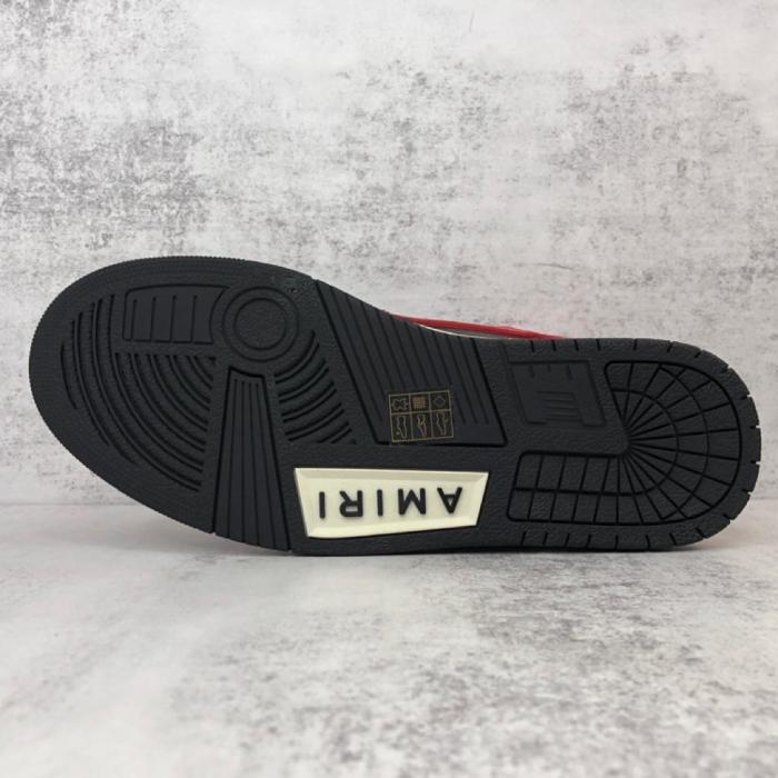 AMIRI Skel Top Hi Black Red White