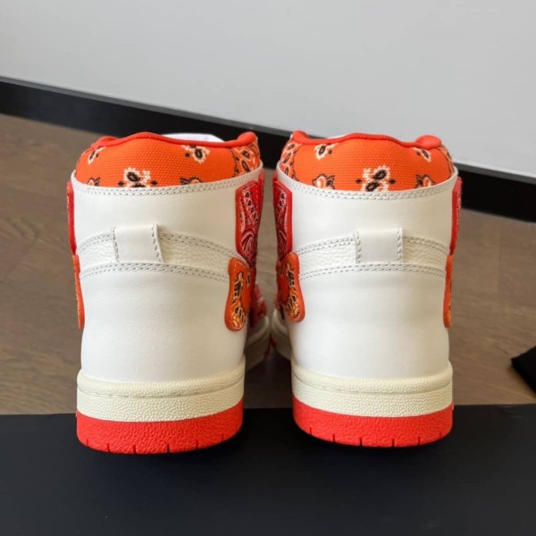 AMIRI Skel Top Hi Bandana White Orange