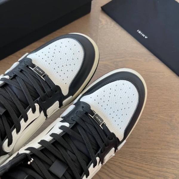 AMIRI Skel Top Hi Black White Black