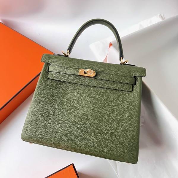  Handbags Hermes Kelly size:25 cm