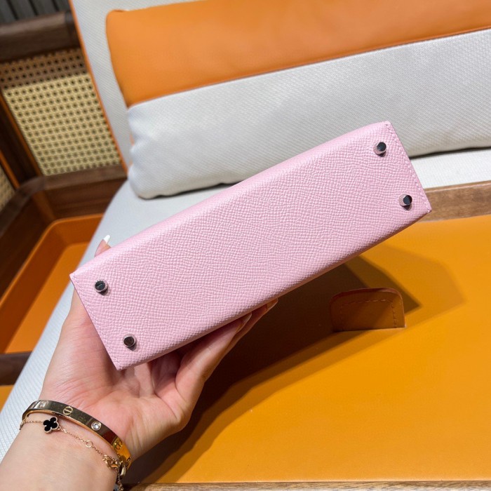  Handbags Hermes mini kelly  size:19 cm