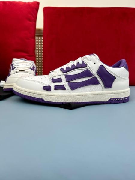 AMIRI Skel Top Low White Purple