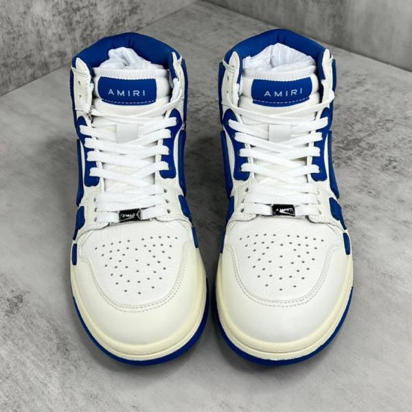 AMIRI Skel Panelled High Top White Blue