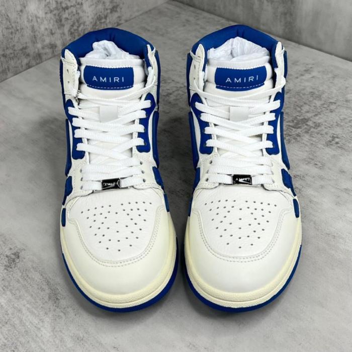 AMIRI Skel Panelled High Top White Blue