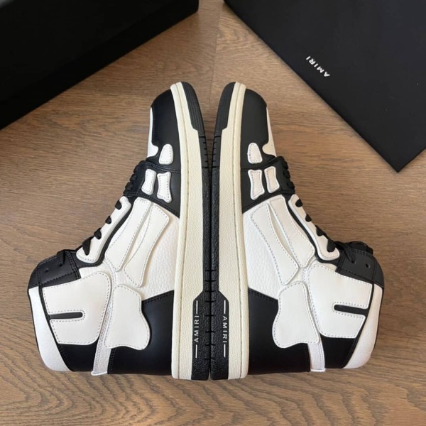 AMIRI Skel Top Hi Black White Black