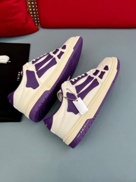 AMIRI Skel Top Low White Purple