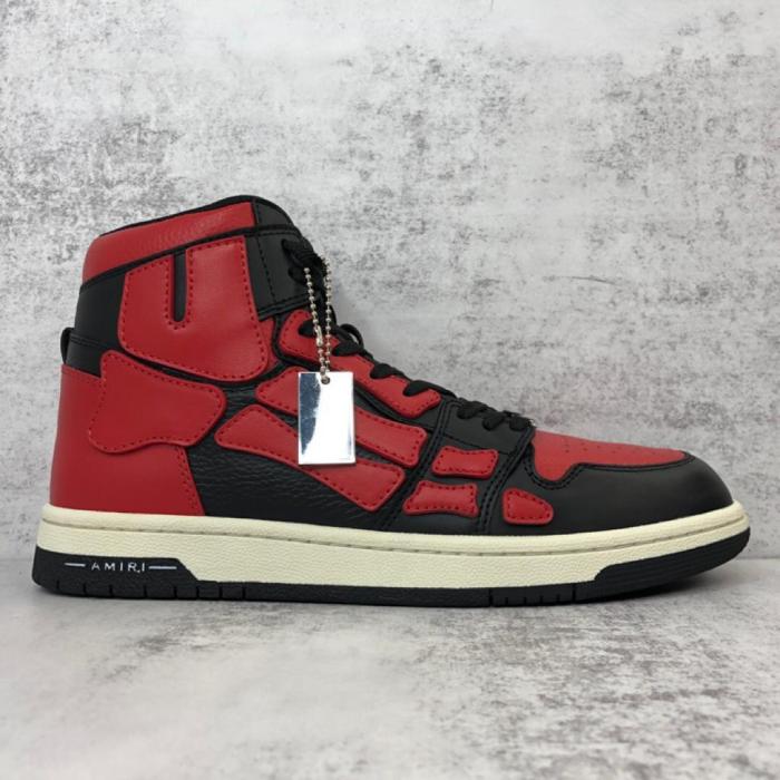 AMIRI Skel Top Hi Black Red White