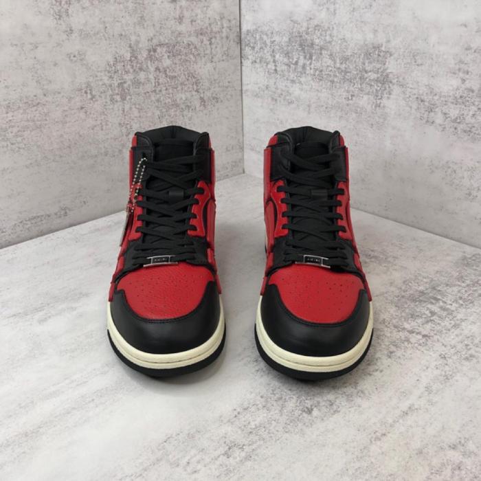 AMIRI Skel Top Hi Black Red White