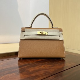  Handbags Hermes Kelly size:19 cm