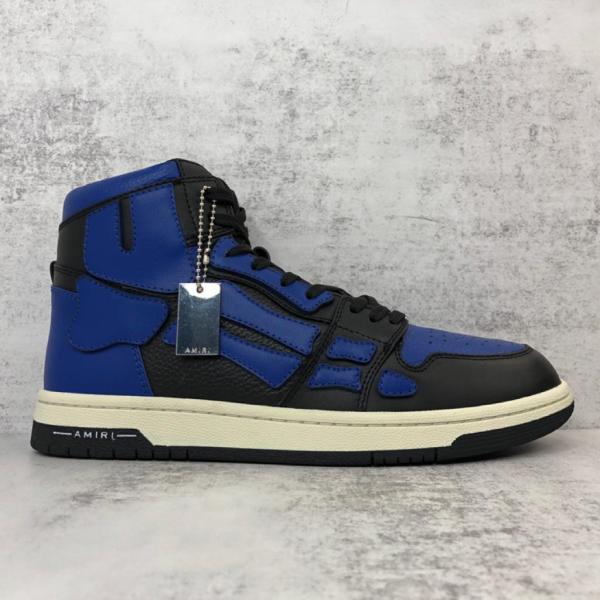 AMIRI Skel Panelled High Top Blue Black
