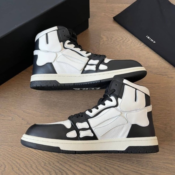 AMIRI Skel Top Hi Black White Black