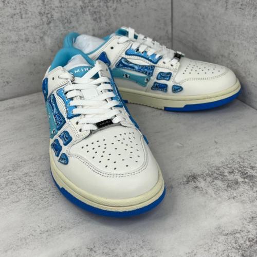 AMIRI Skel Top Low Bandana White Light Blue