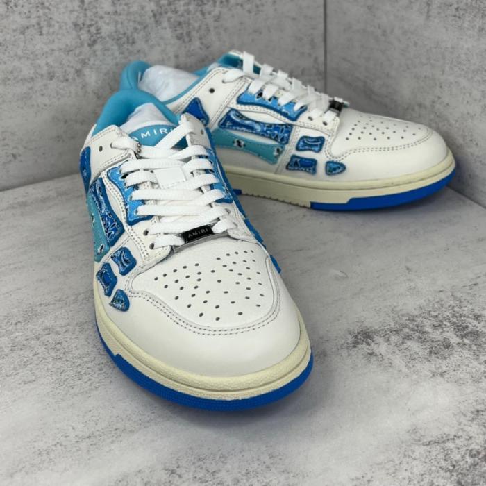 AMIRI Skel Top Low Bandana White Light Blue