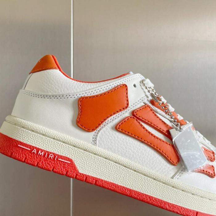 AMIRI Skel Top Low White Orange