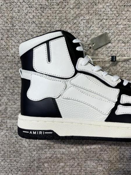 Amiri Skel High Tops Black White