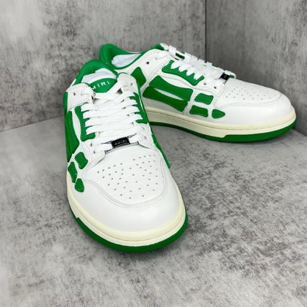 AMIRI Skel Top Low White Green