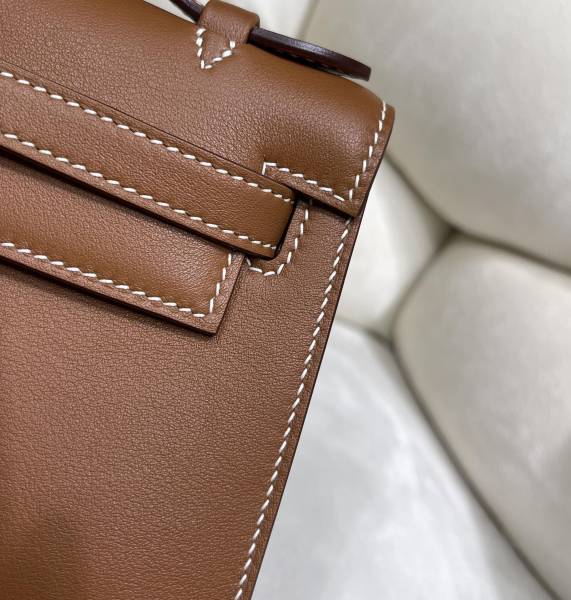  Handbags Hermes Kelly size:22 cm