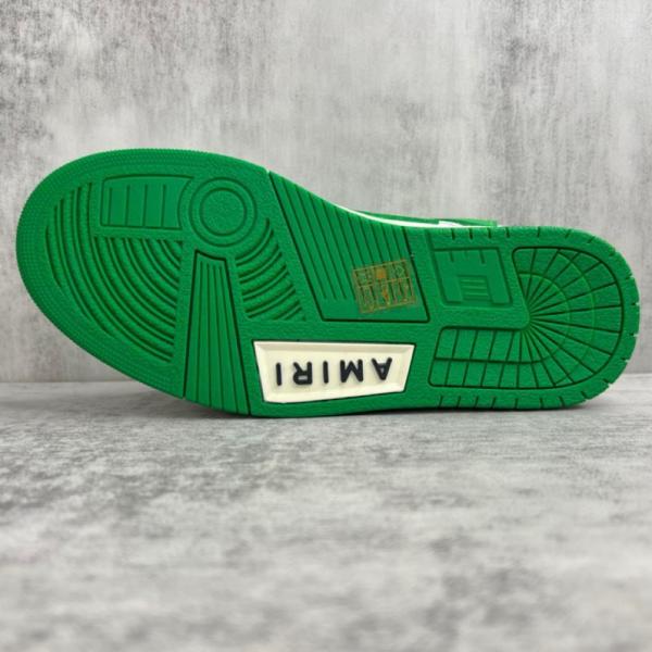 AMIRI Skel Top Low White Green