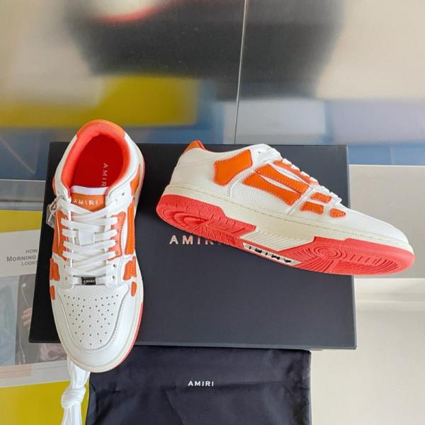 AMIRI Skel Top Low White Orange