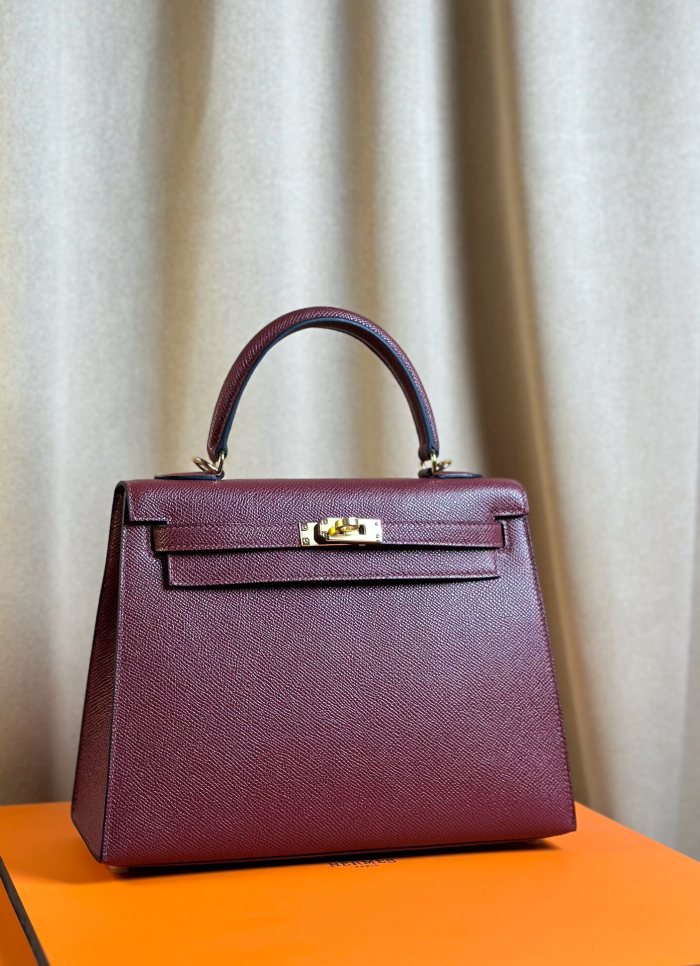  Handbags Hermes Kelly size:25 cm