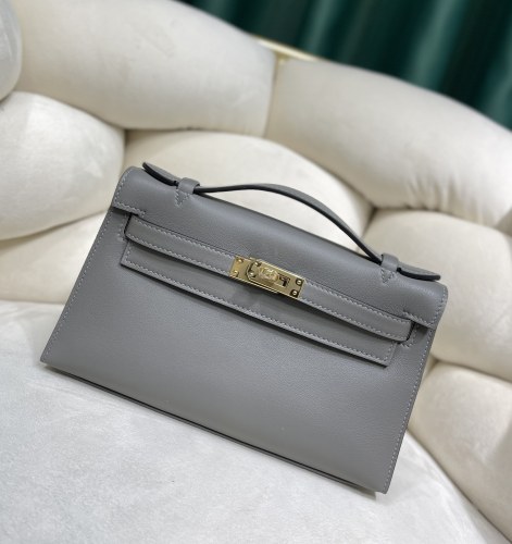  Handbags Hermes Kelly size:22 cm
