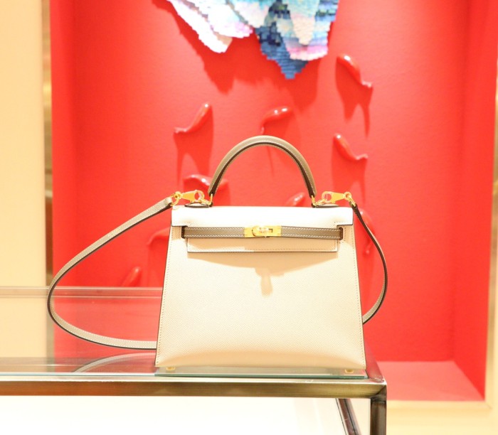  Handbags Hermes Kelly size:25 cm