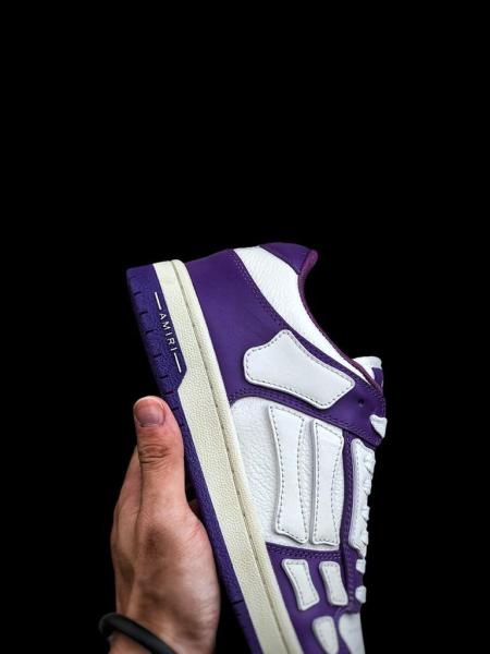 AMIRI Skel Top Low Purple White