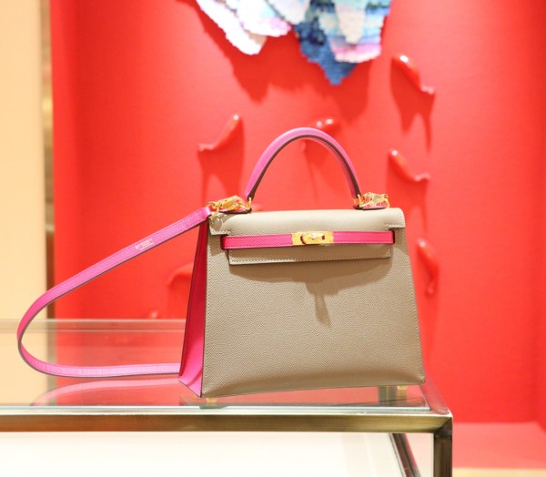  Handbags Hermes Kelly size:25 cm