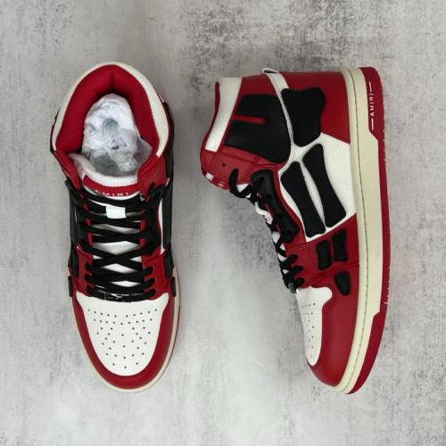 AMIRI Skel Top Hi Red White