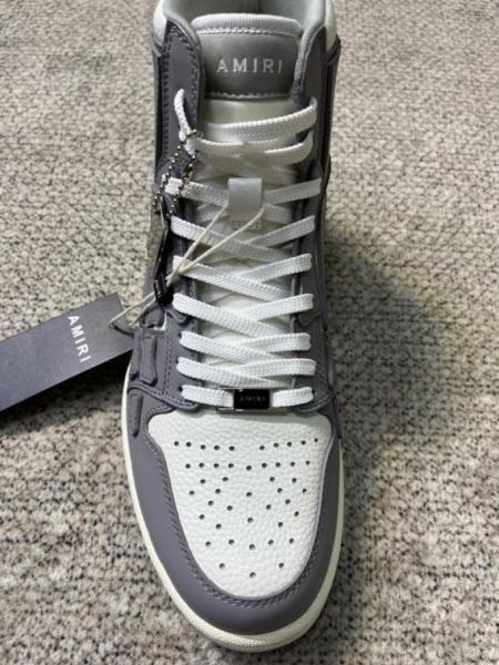 AMIRI Skel Top Hi Grey White