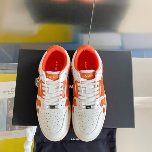 AMIRI Skel Top Low White Orange