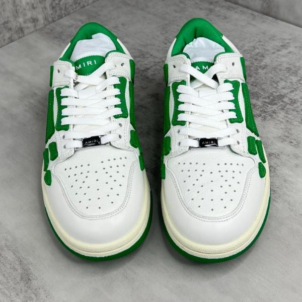 AMIRI Skel Top Low White Green